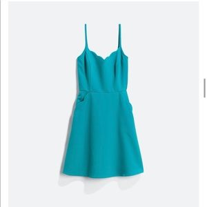 Kut From the Kloth | Crissie Scallop Teal Dress | Small